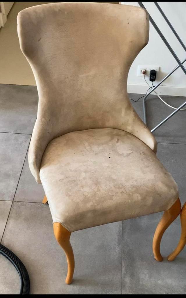 Wij riengen bij u thuis, Huis en Inrichting, Stoelen, Zo goed als nieuw, Stof, Verzenden