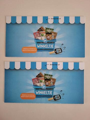 2 mini's albert heijn winkeltje supermarkt mini beschikbaar voor biedingen