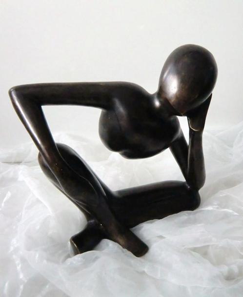 Beeld: Dromer - Denker - Piekeraar in brons, Antiek en Kunst, Kunst | Beelden en Houtsnijwerken