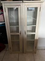 2 oude vitrine kastjes, Maison & Meubles, Armoires | Vitrines, Enlèvement, Utilisé