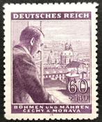 A.Hitler op raam van kasteel in Praag 1943, Timbres & Monnaies, Timbres | Europe | Allemagne, Autres périodes, Enlèvement ou Envoi