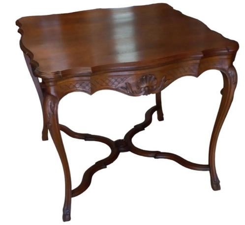 grote Luikse bijzettafel. in massief eiken, Antiek en Kunst, Antiek | Meubels | Tafels, Ophalen