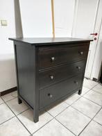 Hemnes Ikea zwartbruin dressoir met 3 laden, Ophalen of Verzenden, Zo goed als nieuw