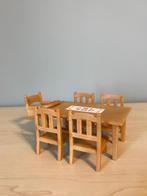 Sylvanian families tafel + 5 stoelen, Verzamelen, Ophalen, Zo goed als nieuw