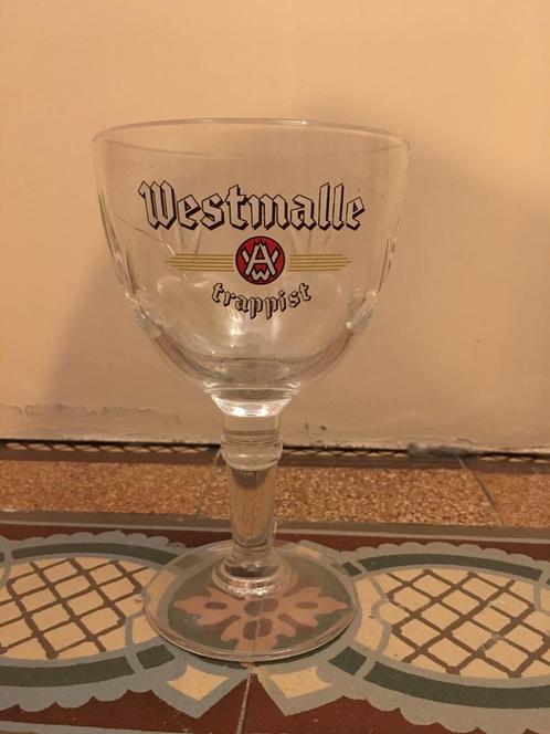 Westmalle bierglas 33cl, Verzamelen, Biermerken, Gebruikt, Glas of Glazen, Ophalen of Verzenden