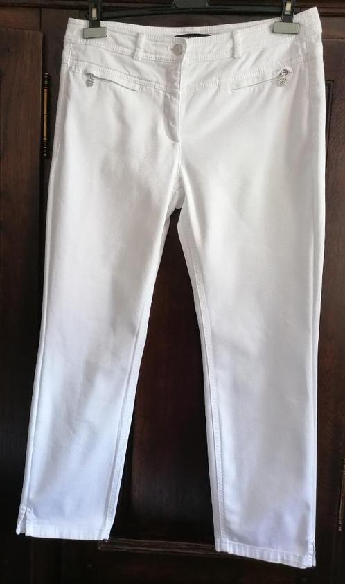 Witte 7/8 broek van Taifun, maat 40, Kleding | Dames, Broeken en Pantalons, Zo goed als nieuw, Maat 38/40 (M), Ophalen of Verzenden