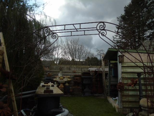 smeedijzeren boog met volledige stang groot model 2 m 20, Tuin en Terras, Tuinmeubel-accessoires, Nieuw, Ophalen