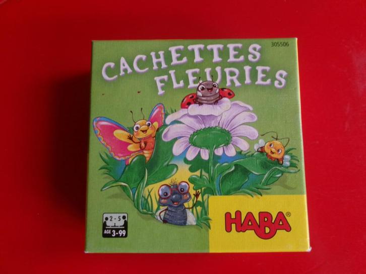 JEU HABA : ** CACHETTES FLEURIES **, Hobby & Loisirs créatifs, Jeux de société | Autre, Utilisé, 1 ou 2 joueurs, Trois ou quatre joueurs