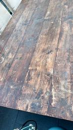 Teak houten tafel 100x260 cm met 3 lades, Ophalen, Gebruikt, 100 tot 150 cm, Teakhout