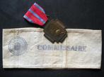Brassard & médaille de Commissaire de la Croix de feu 14-18, Verzamelen, Militaria | Algemeen, Verzenden, Landmacht, Lintje, Medaille of Wings