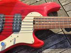 Fender American Deluxe Dimension Bass V HH Cayenne Burst, Elektrisch, Ophalen of Verzenden, Zo goed als nieuw, 5-snarig