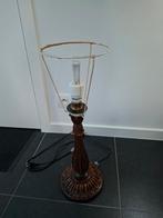 Vintage houten staanlamp zonder kap., Antiek en Kunst, Ophalen