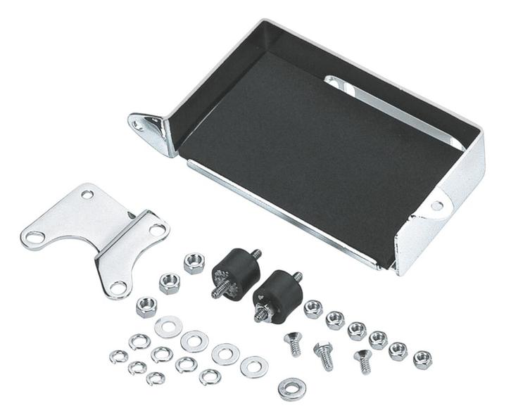 Batterij houder shovel FL & FLH 1970 - 1984 chroom, Motoren, Onderdelen | Harley-Davidson, Nieuw, Ophalen of Verzenden