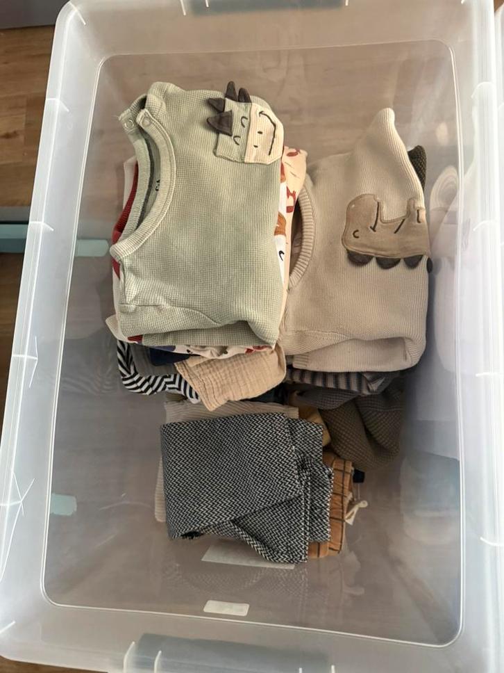 Pakket baby jongenskleding 50-86, Kinderen en Baby's, Babykleding | Baby-kledingpakketten, Zo goed als nieuw, Maat 62, Ophalen