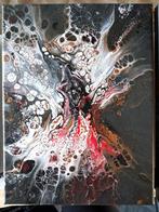 Abstract modern acryl canvas - 18*24cm - 2 stuks, Antiek en Kunst, Ophalen of Verzenden