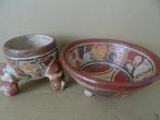 Vintage poterie Pérou poterie bol Pérou art indigène 1970, Antiquités & Art, Enlèvement ou Envoi