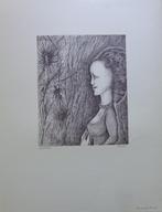 ARMAND SIMON / SURREALISME / ZW-W LITHO / 66x50cm / SIG, Ophalen of Verzenden