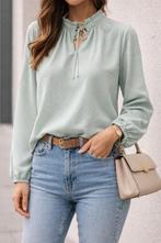 Blouse manches longues vert menthe taille 42, Enlèvement ou Envoi, Vert, LC Waikiki, Taille 42/44 (L)