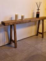 Bank oud rustiek handgemaakt, Ophalen