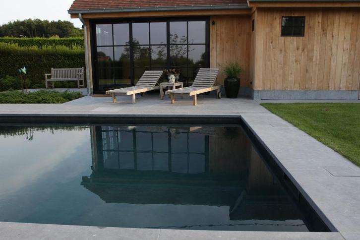 Zwembadranden Belgisch Hardsteen 100x35x5-3cm, Tuin en Terras, Tegels en Klinkers, Nieuw, Terrastegels, Natuursteen, 10 m² of meer