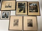 Lot etsen - litho “scheepvaart”, Ophalen of Verzenden