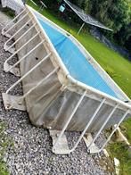 Zwembad, 400 cm of meer, Gebruikt, Rechthoekig, Opzetzwembad