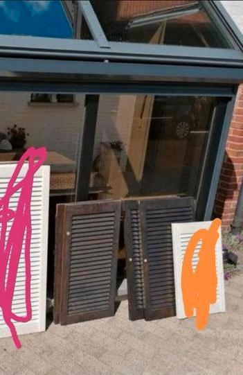 Louvre deuren,  laatste , 1set, Huis en Inrichting, Woonaccessoires | Kamerschermen, Gebruikt, Ophalen