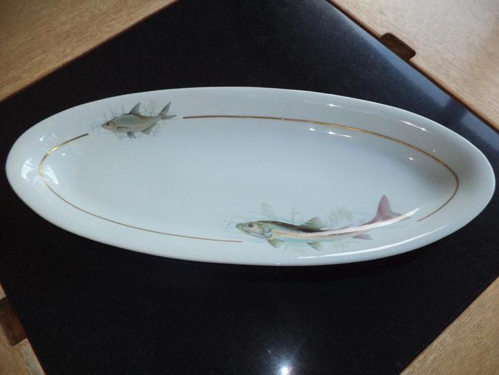 L porcelaine ANCIENNE FABRIQUE ROYALE LIMOGES 61 cm poissons, Antiquités & Art, Antiquités | Porcelaine, Enlèvement