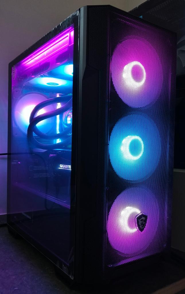 RGB Game PC - Intel 14-core, 32GB RAM, RTX 3060Ti, ½TB nvme, Computers en Software, Desktop Pc's, Refurbished, 3 tot 4 Ghz, SSD
