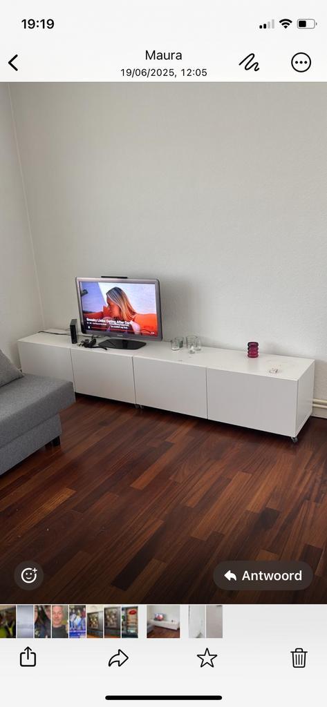 Tv kastjes op wieltjes ( 2 stuks voor 40€ ), Huis en Inrichting, Kasten |Televisiemeubels, Gebruikt, Ophalen