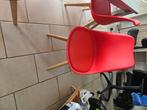 EETKAMERSTOEL  6 STUKS, Huis en Inrichting, Stoelen, Zo goed als nieuw, Vijf, Zes of meer stoelen, Rood, Ophalen