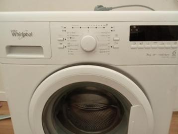 Wasmachine Whirlpool 7kg, 1200 à 1600 tours, Classe énergétique A ou plus économe, 85 à 90 cm, Enlèvement