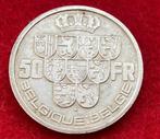 Collection Monnaie - Pièce en Argent 50 Francs Belges 1939, Argent, Enlèvement ou Envoi