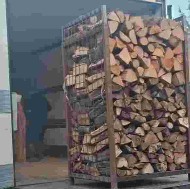Box palette chauffage 3 stères bois dur rien a payer avant, Tuin en Terras, Brandhout, Blokken, Beukenhout, Minder dan 3 m³, Verzenden