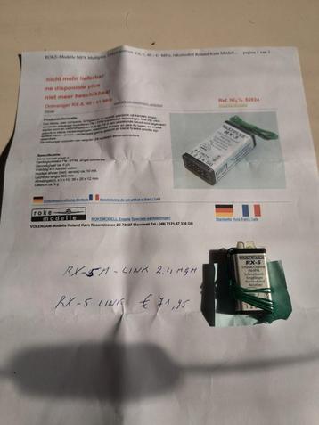 Multiplex RX-5 ontvanger, 5-kanaals FM/PPM beschikbaar voor biedingen