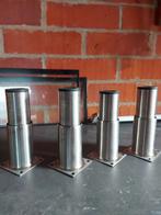 Verstelbare poten, Ophalen, Gebruikt, Inox