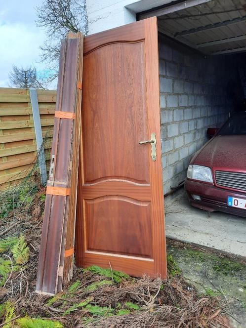 Massief houten deuren, Doe-het-zelf en Bouw, Deuren en Vliegenramen, Zo goed als nieuw, 200 tot 215 cm, Hout, Ophalen