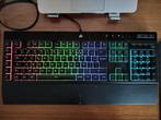 Clavier CORSAIR K55, Computers en Software, Toetsenborden, Bedraad, Multimediatoetsen, Azerty, Zo goed als nieuw