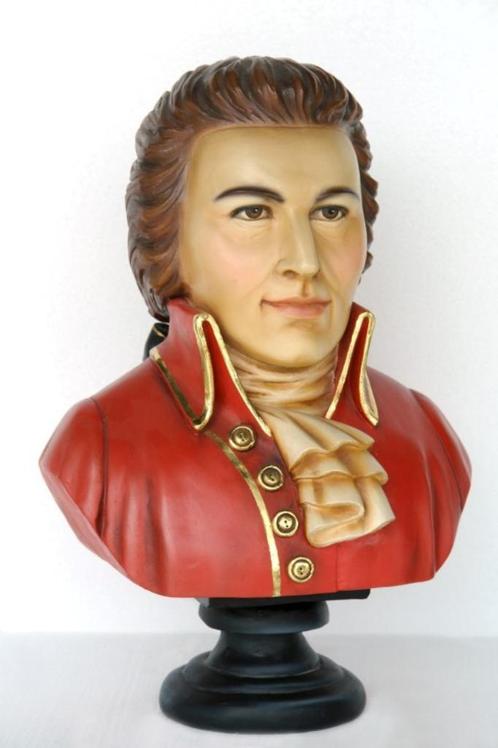 Mozart 55 cm - mozart buste, Verzamelen, Beelden en Beeldjes, Nieuw, Ophalen