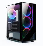 Gaming ATX PC Case 4x RGB 140mm Fan, Tempered Glass, Computers en Software, Ophalen of Verzenden, Nieuw