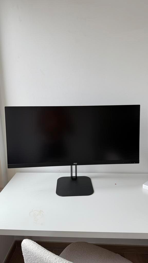 AOC U34V5C/BK Ultrawide Monitor USB-C, Computers en Software, Monitoren, Zo goed als nieuw, 61 t/m 100 Hz, HDMI, USB-C, Gaming