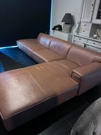 Lederen zetel, Huis en Inrichting, Zetels | Zetels, Ophalen, Gebruikt, Hoekbank, 300 cm of meer