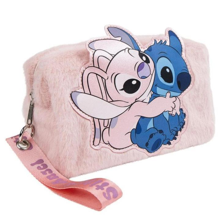 Stitch en Angel Toilettas - Roze - Disney, Handtassen en Accessoires, Toilettassen, Nieuw, Meisje, Roze, Ophalen of Verzenden