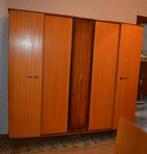 GARDE-ROBE 4 PORTES + LIT 2 PERS. MID-CENTURY MODERN 1960, Maison & Meubles, Armoires | Penderies & Garde-robes, Enlèvement, Utilisé
