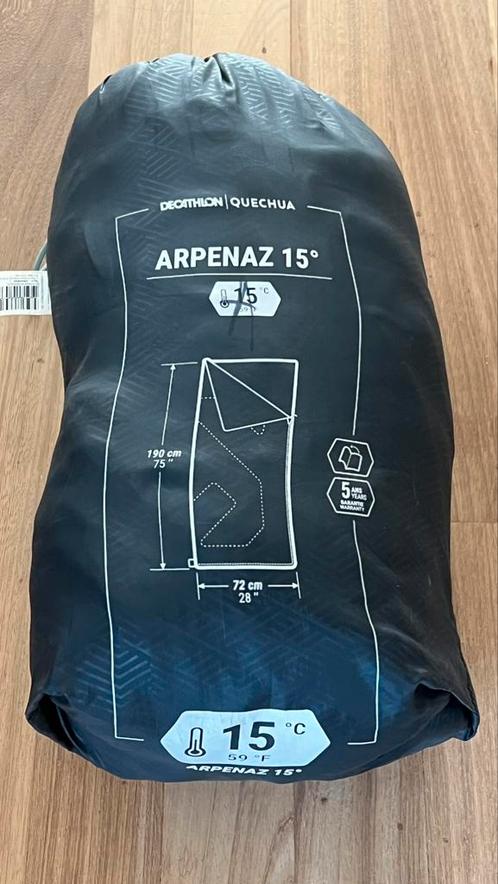 Decathlon Arpenaz 15C Slaapzak, Caravans en Kamperen, Slaapzakken, Gebruikt, Ophalen of Verzenden