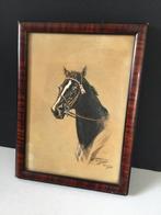 Prachtige tekening paard N.Van Bauwel 1942, Ophalen of Verzenden