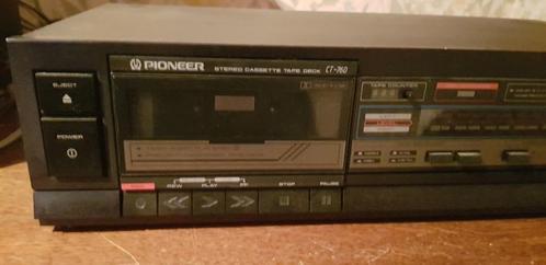 Pioneer cassette tape deck CT - 760, Audio, Tv en Foto, Cassettedecks, Enkel, Overige merken, Auto-reverse, Tiptoetsen, High speed dubbing