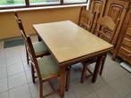 Vintage tafel, Huis en Inrichting, Tafels | Eettafels, Ophalen, Gebruikt, Eikenhout, Vintage