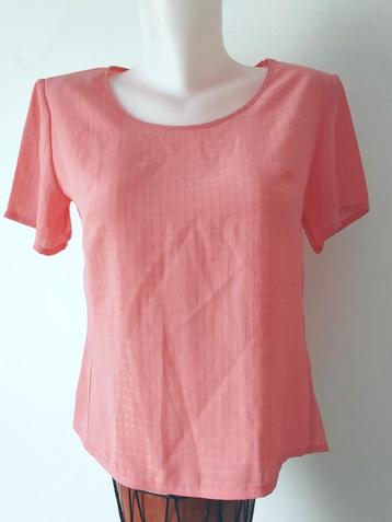 Salmon top met vintage pasvorm, maat XL beschikbaar voor biedingen