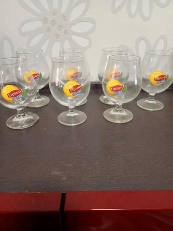 7 ice tea glazen, Verzamelen, Glas en Drinkglazen, Ophalen of Verzenden, Zo goed als nieuw